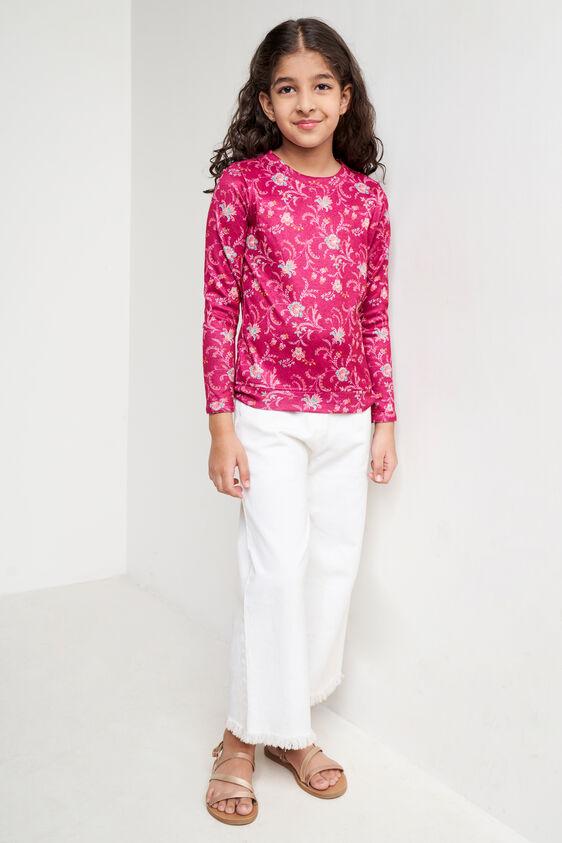wine floral straight top