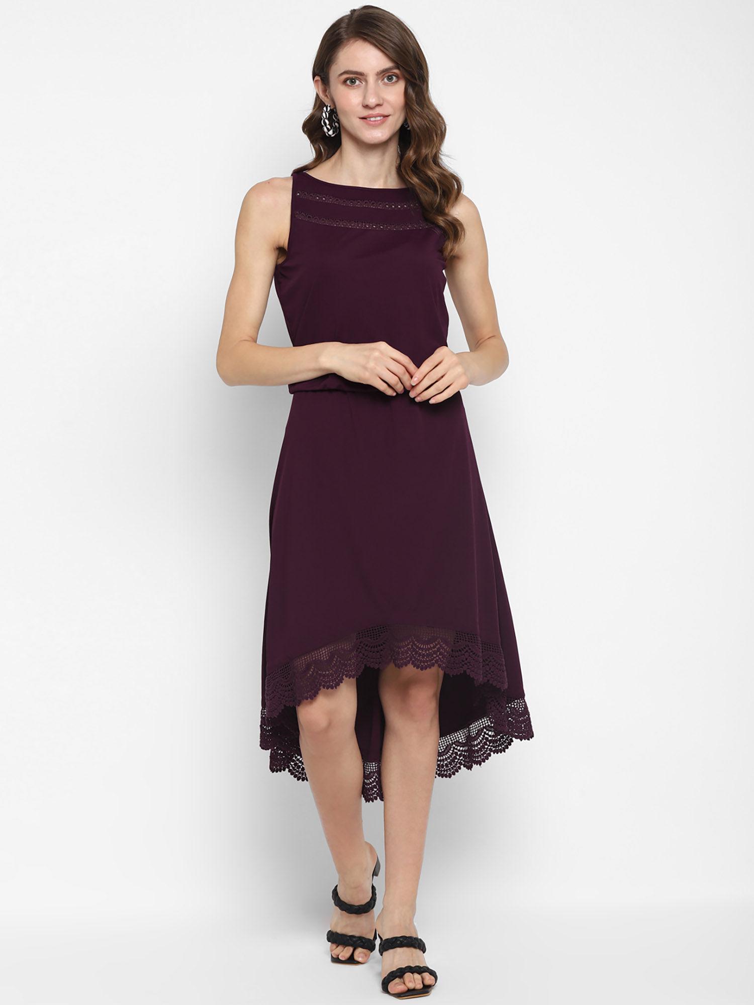 wine juniper dress