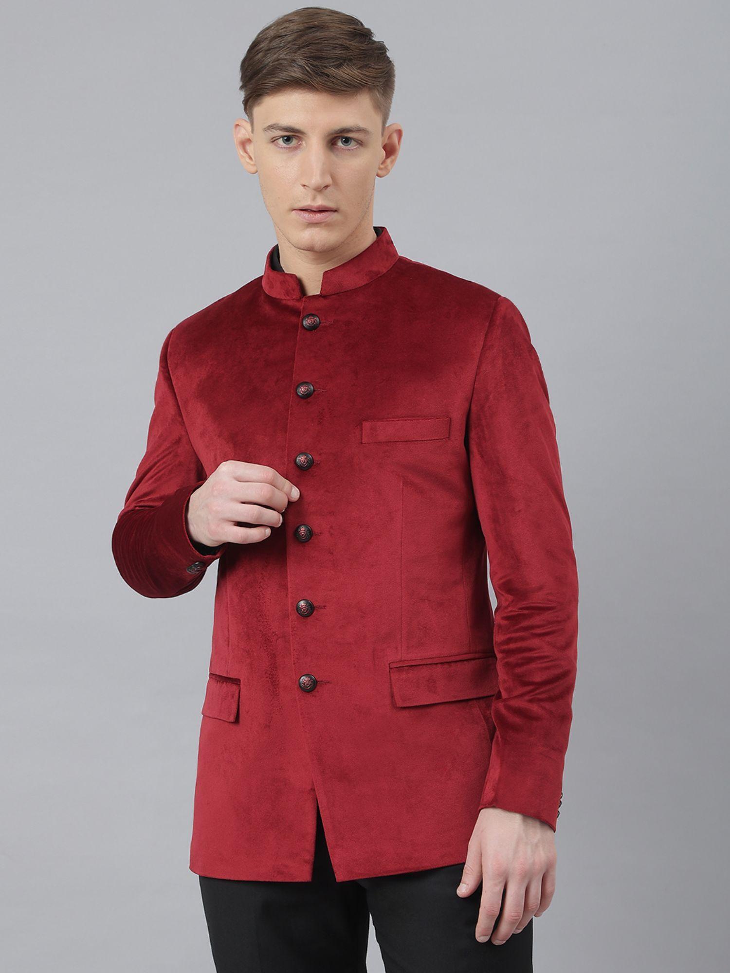 wine polyester solid coat
