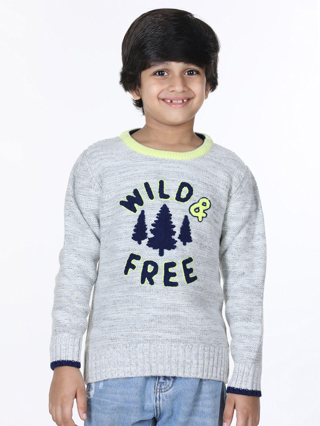 wingsfield boys embroidered pullover sweater