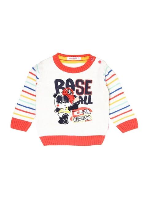 wingsfield kids multicolor striped full sleeves pullover