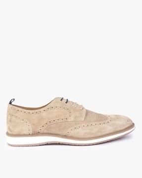 wingtip lace-up derby shoes