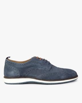 wingtip lace-up derby shoes