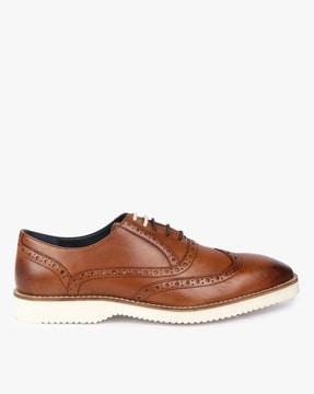 wingtip lace-up oxford shoes