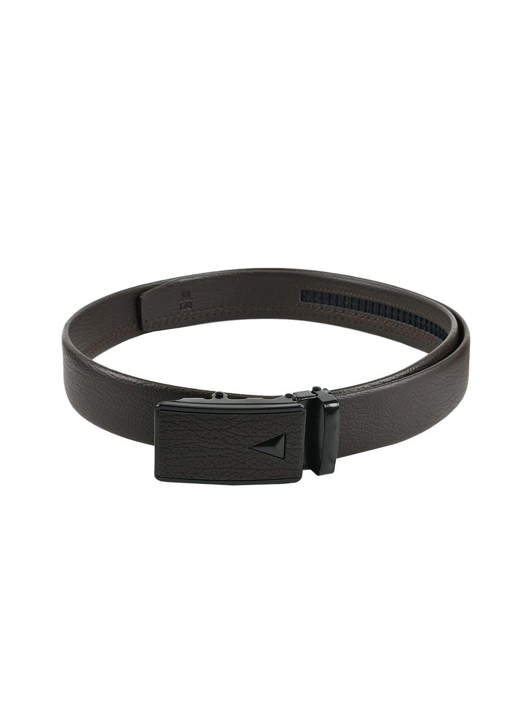 winsome deal men brown solid belt