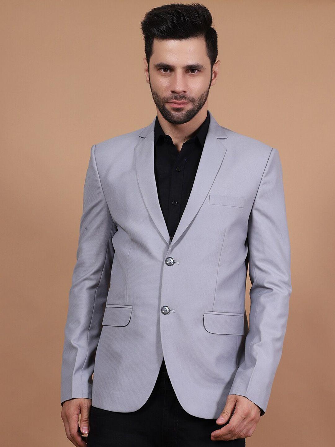 wintage notched lapel collar single breasted blazer