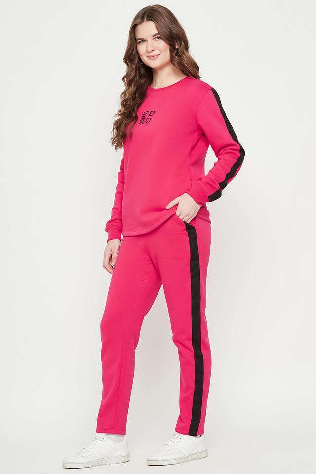 winter radiance emboss round neck womens tracksuit