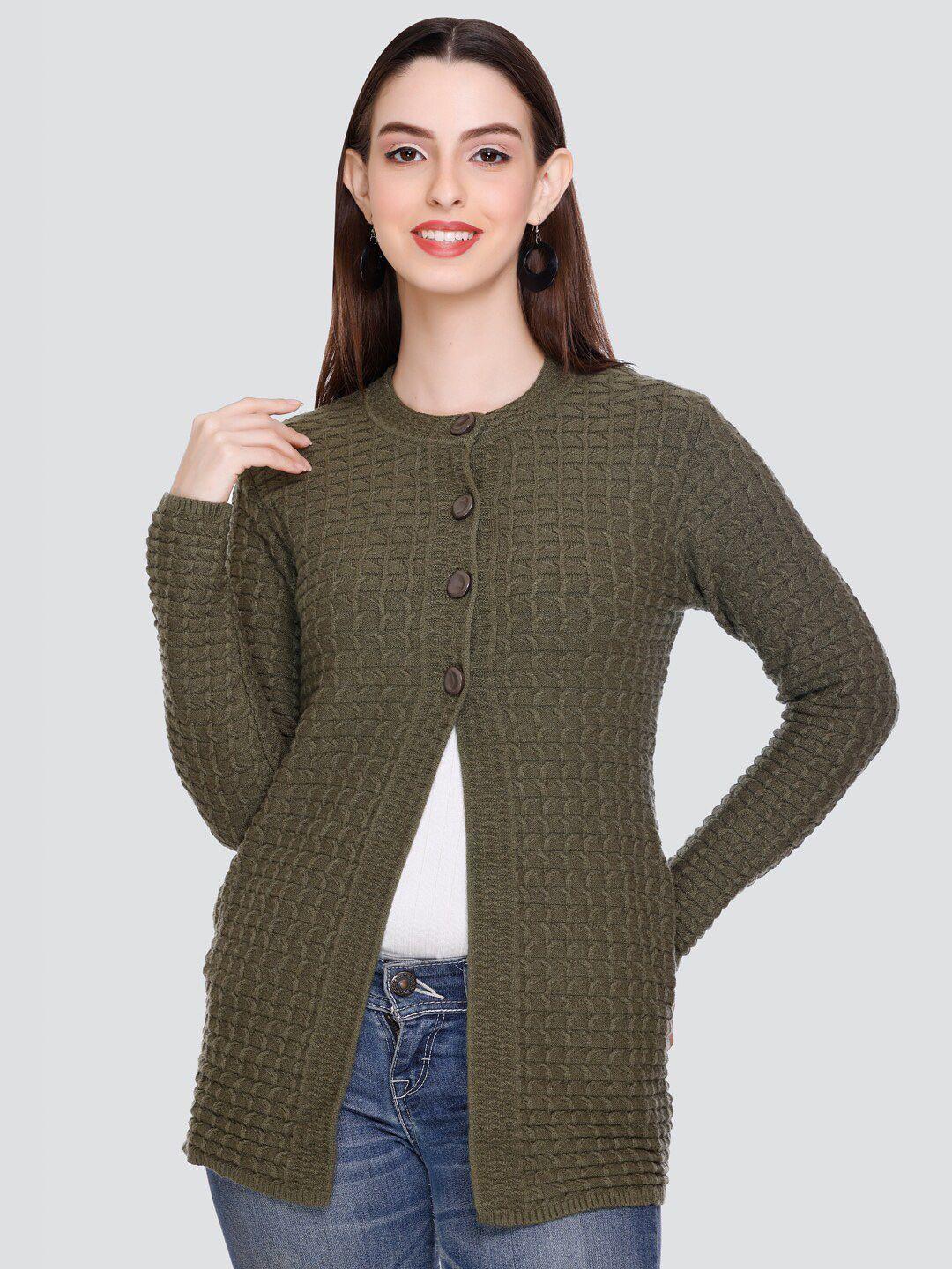 winter wonders self design cable knit cardigan