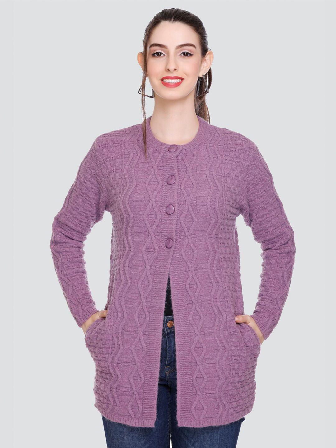 winter wonders self design woollen longline cardigan