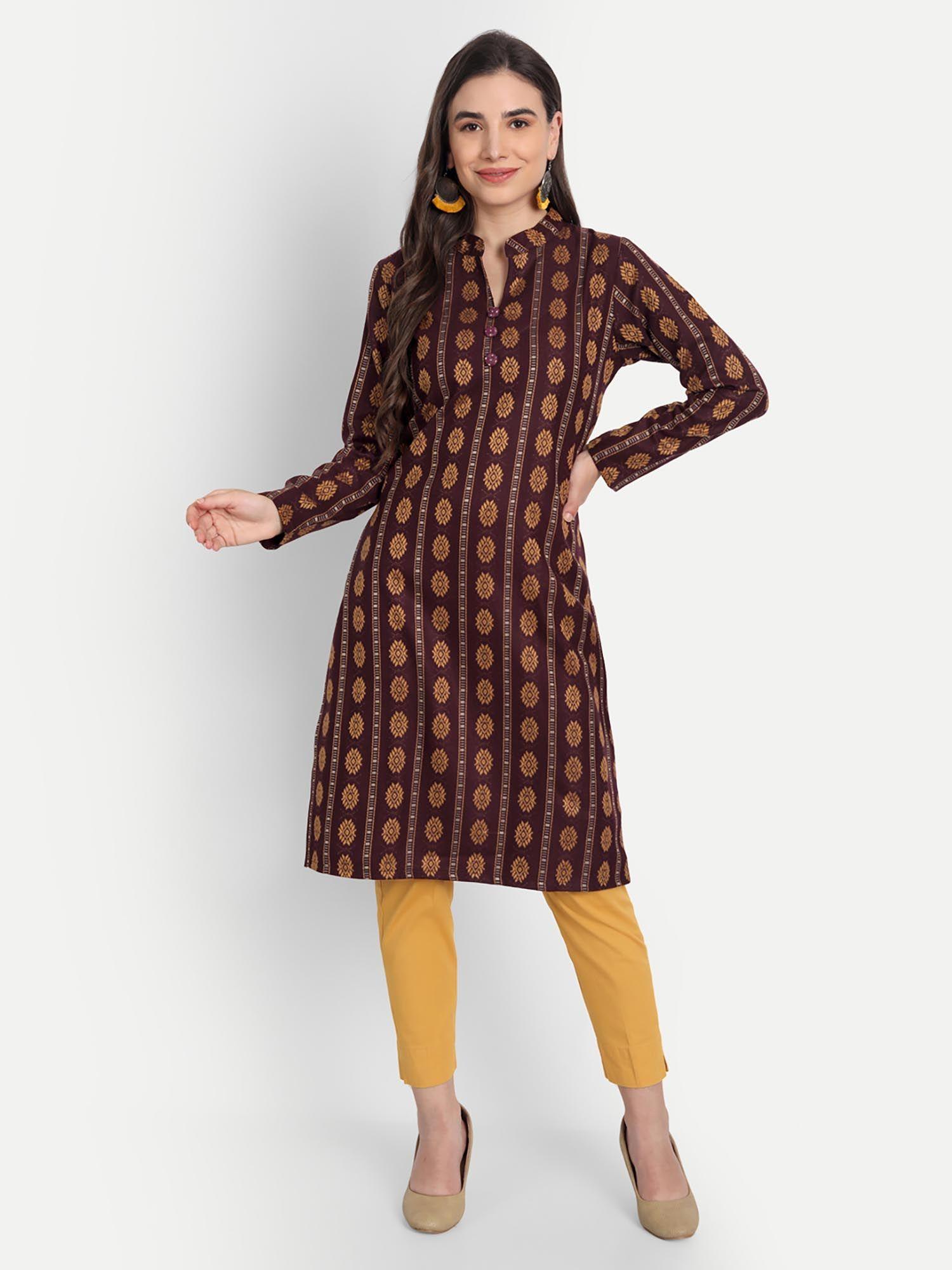 winter woolen woven kurta