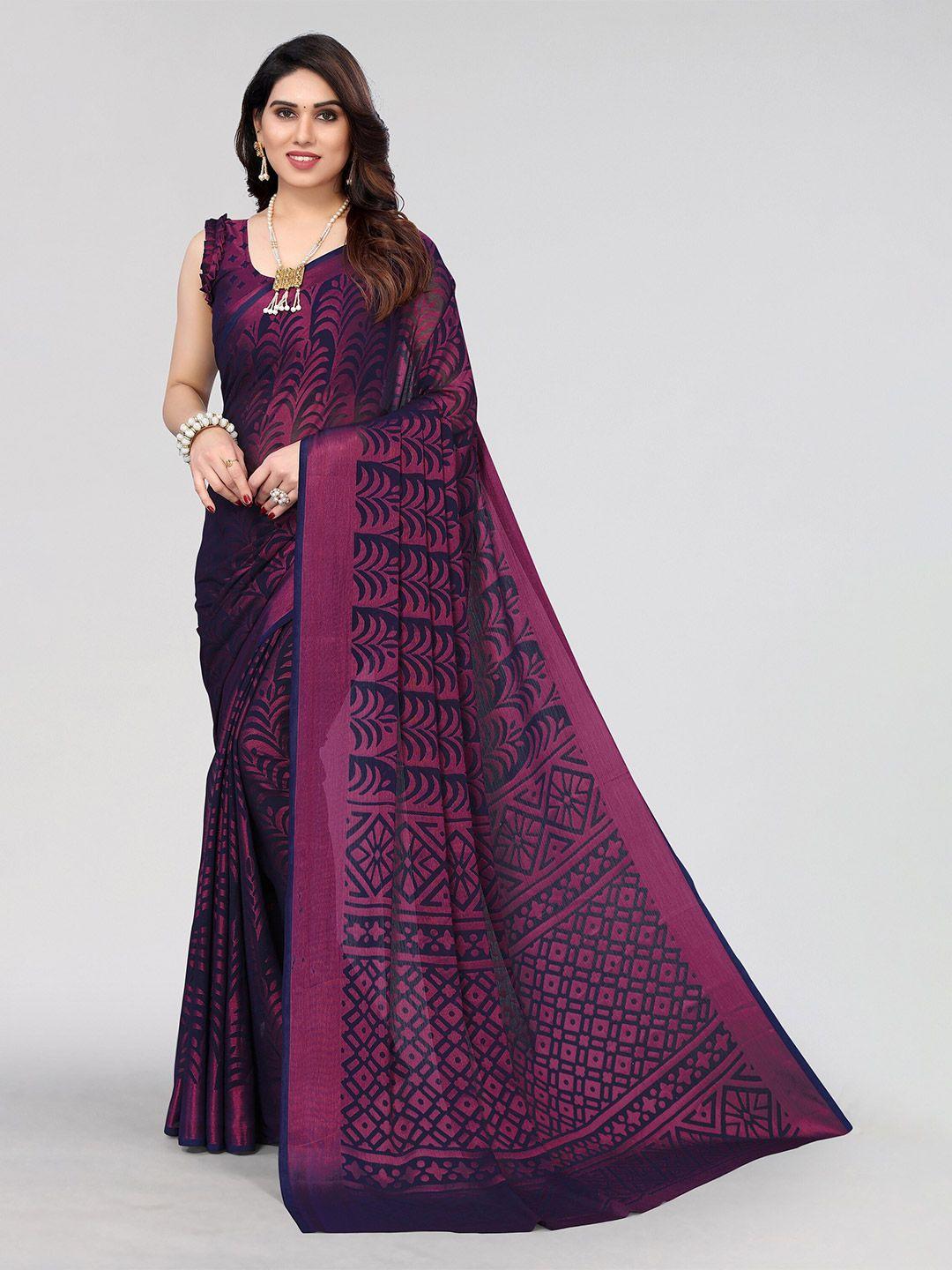 winza designer floral woven design zari venkatgiri saree