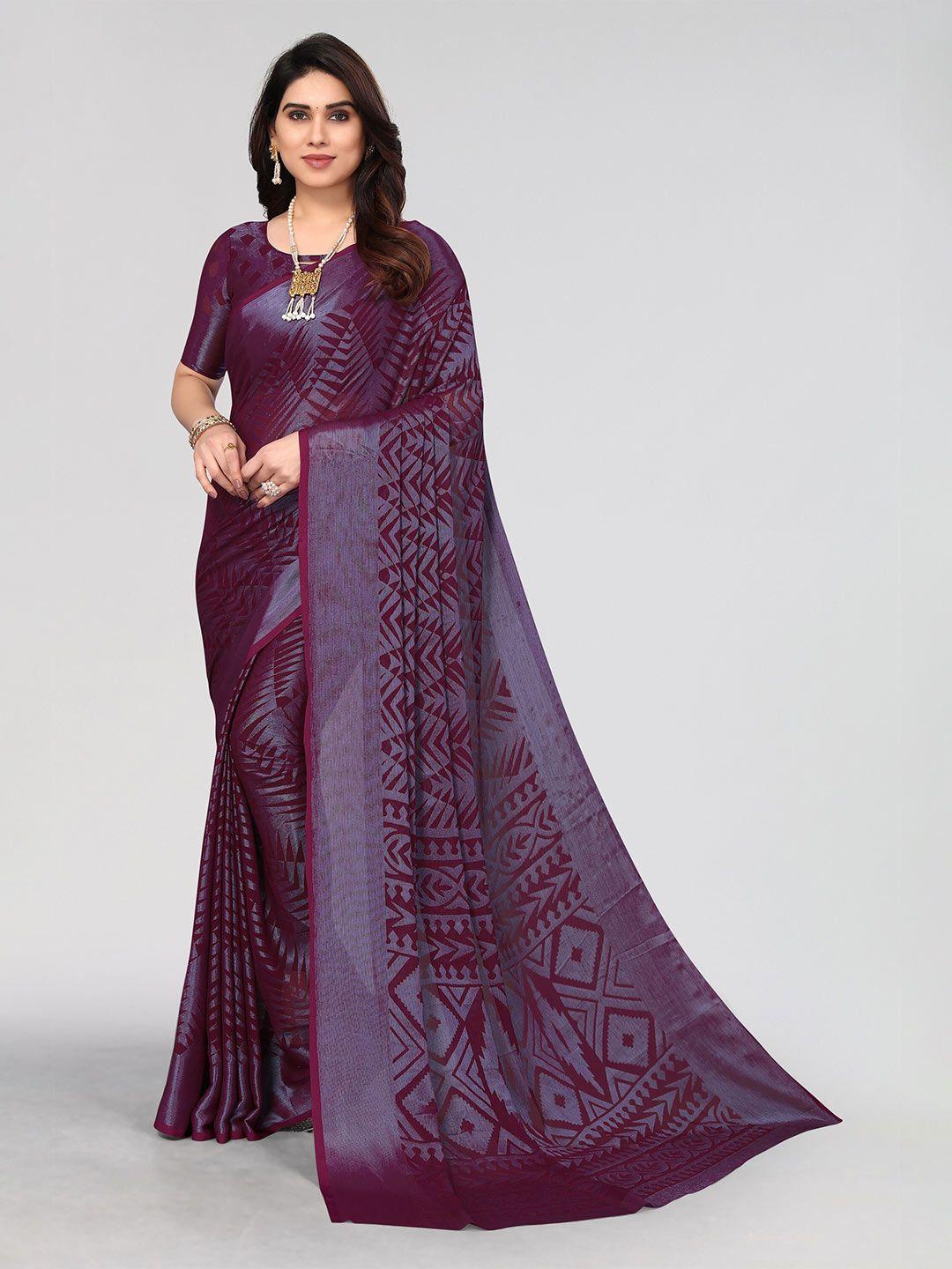 winza designer poly chiffon designer venkatgiri saree