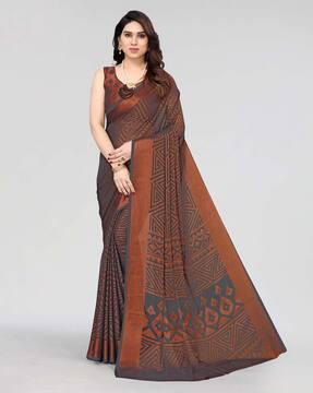 winza designer women fashion chiffon saree for women (chiffon sarees, sarees for wedding) solid saree