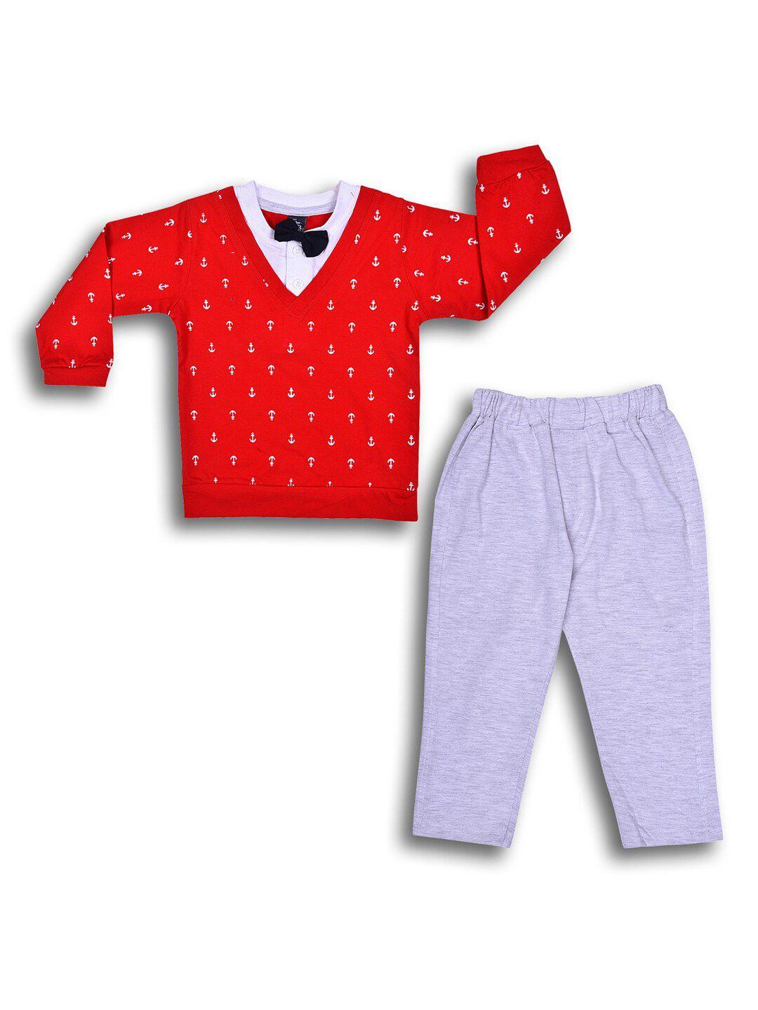 wish karo boys printed t-shirt with trousers