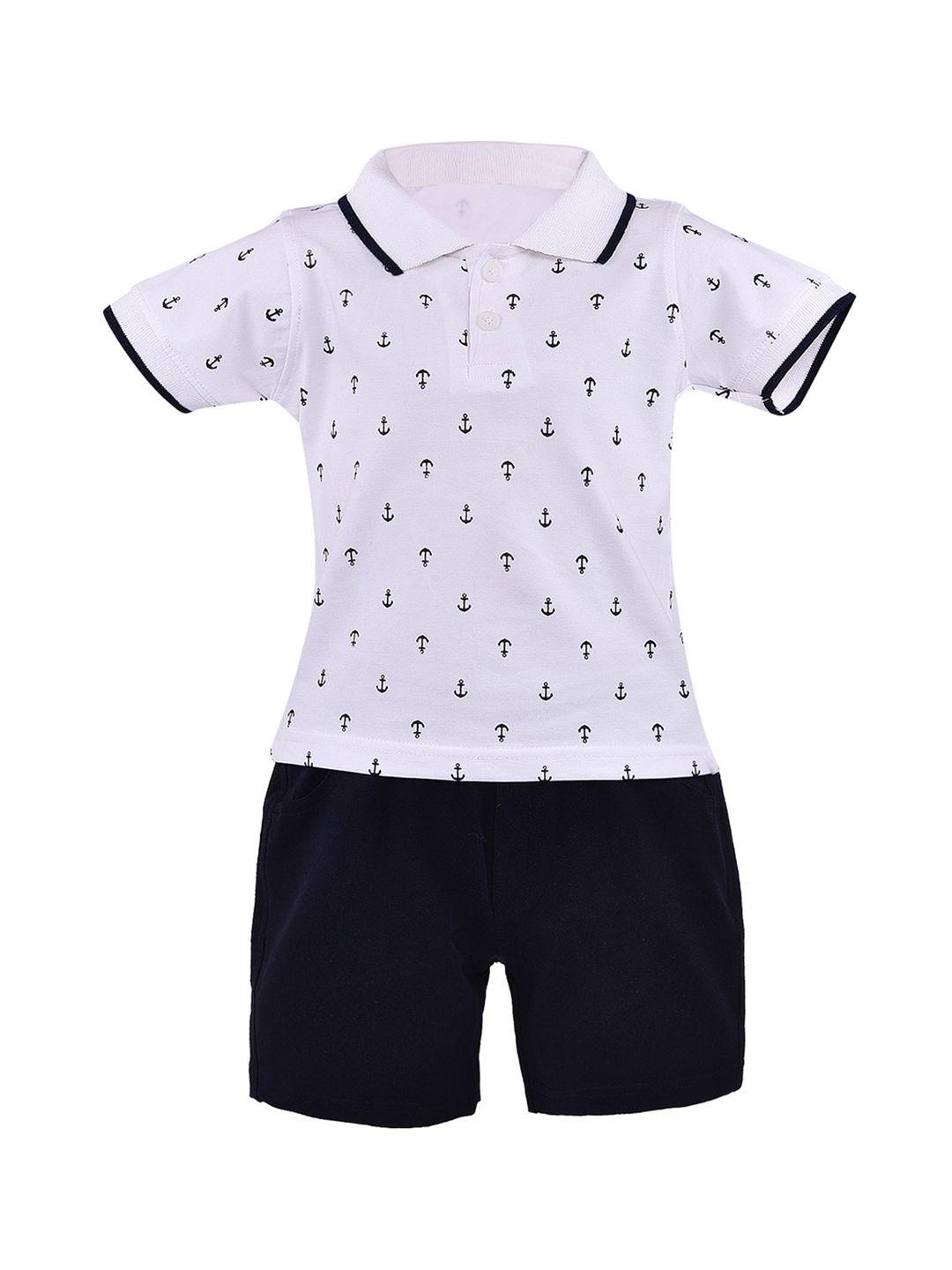 wish-karo-boys-white-&-navy-blue-printed-t-shirt-with-shorts