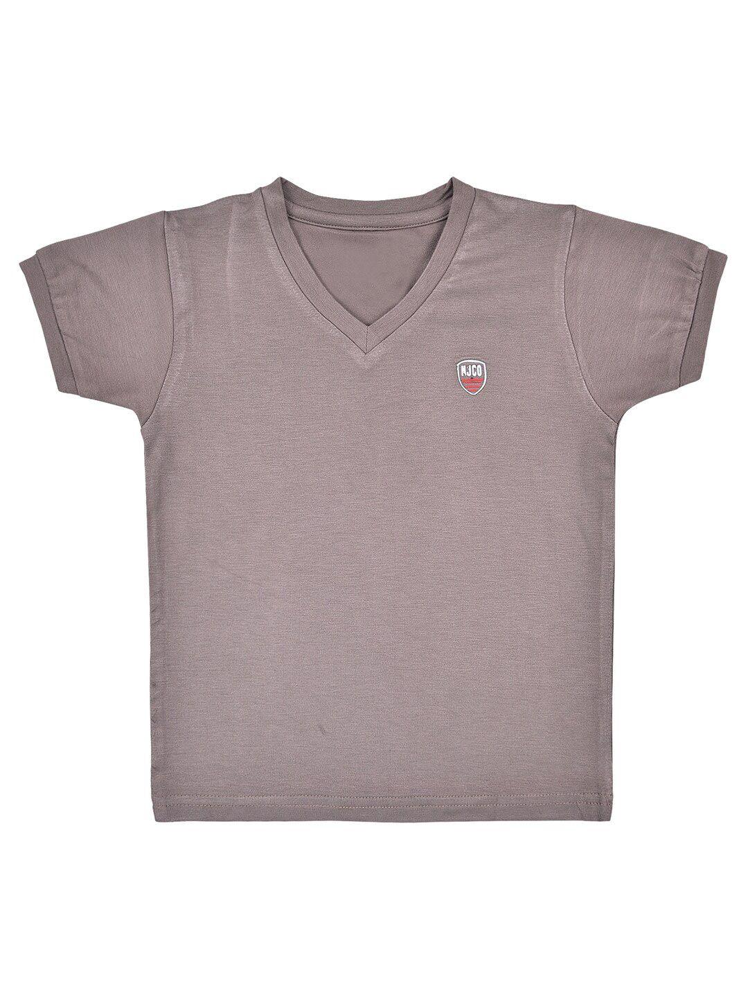 wish karo boys grey v-neck t-shirt