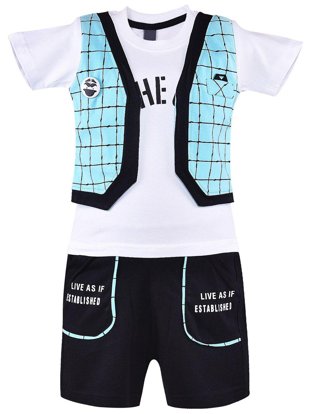 wish karo boys printed cotton blend clothing set