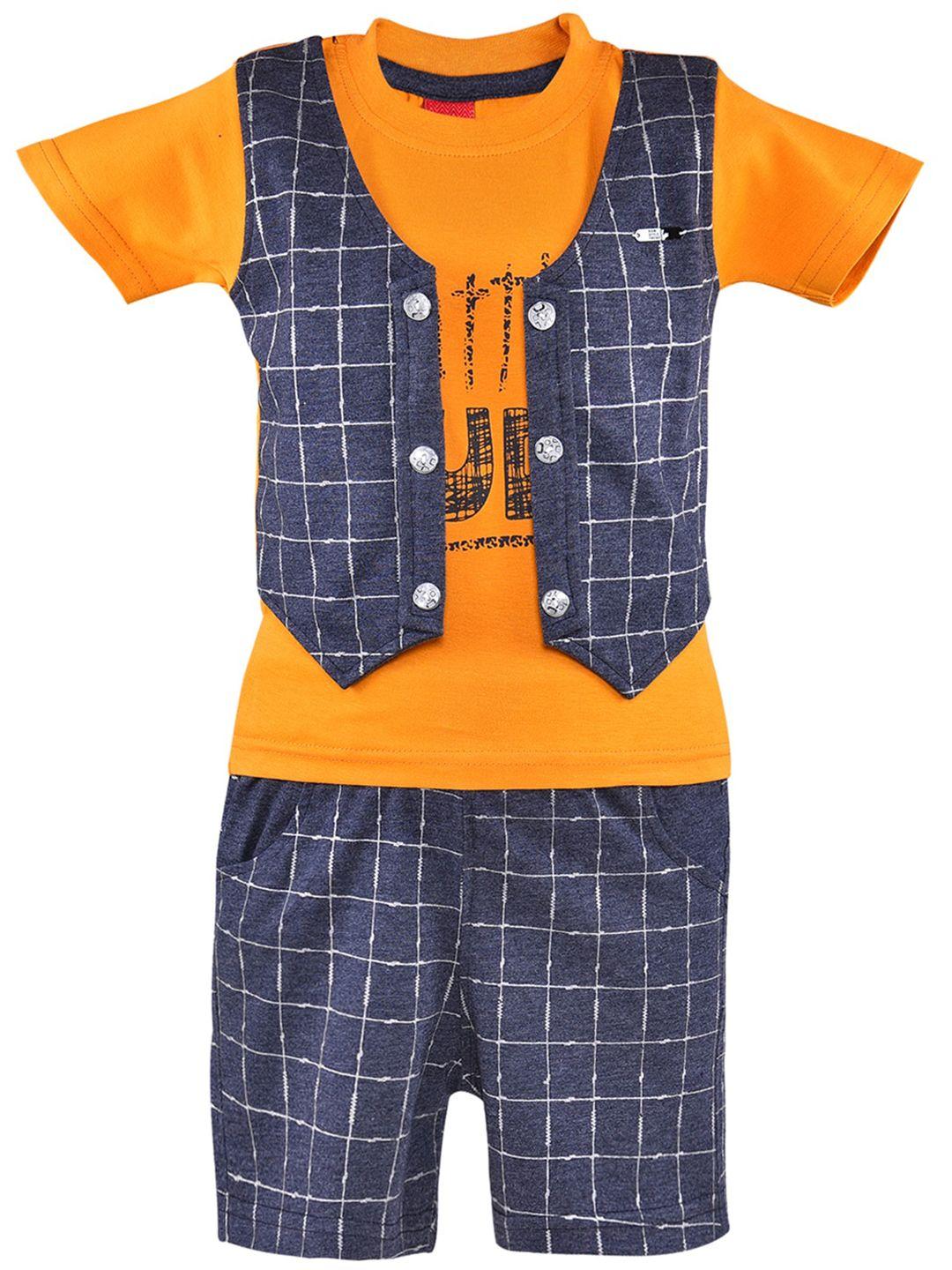 wish karo boys printed t-shirt with shorts