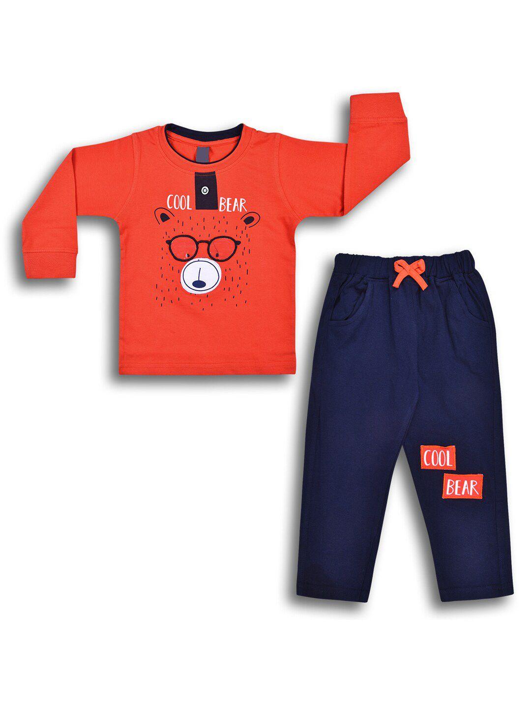 wish karo boys printed t-shirt with trousers