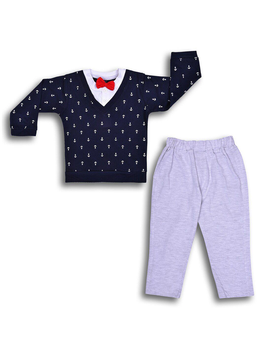 wish karo boys printed t-shirt with trousers