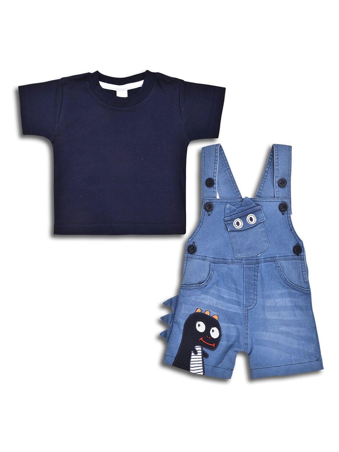 wish karo infants t-shirt with dungaree