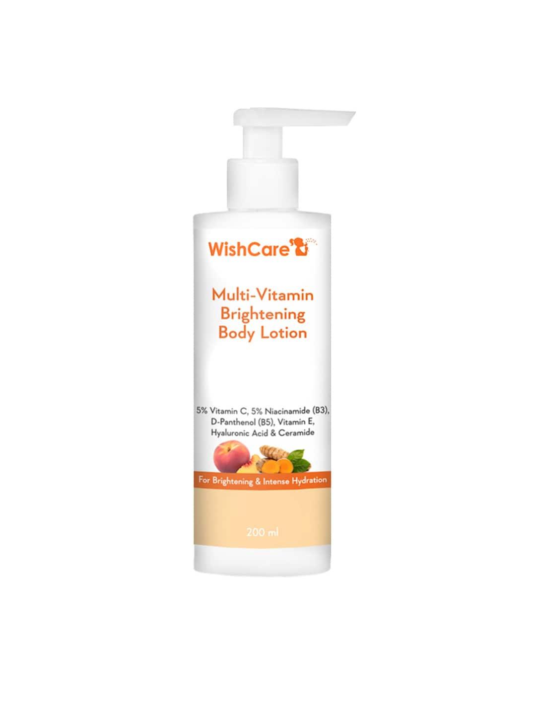 wishcare multi-vitamin brightening body lotion with 5% vitamin c & 5% niacinamide - 200ml