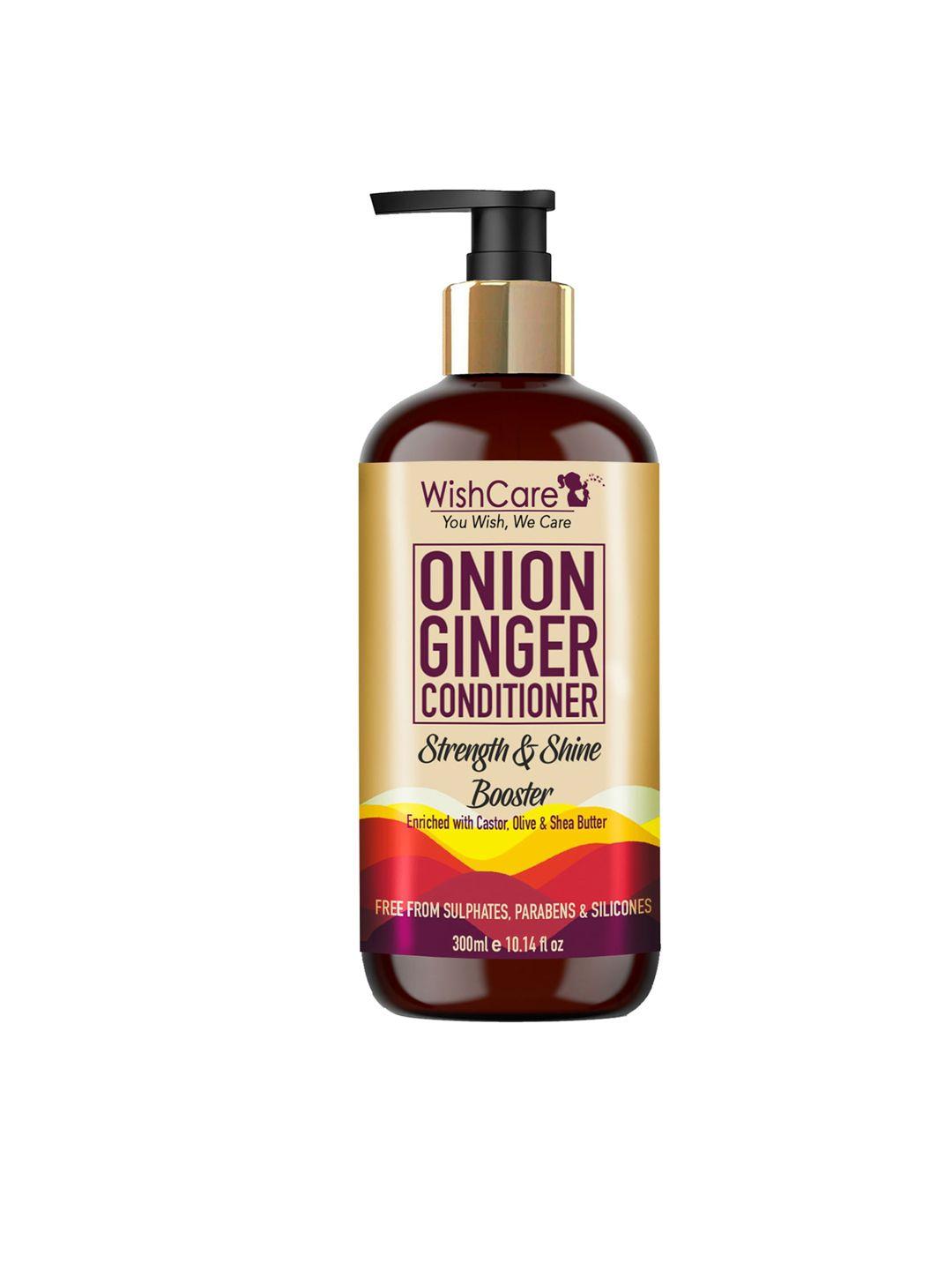 wishcare onion ginger conditioner - strength & shine booster