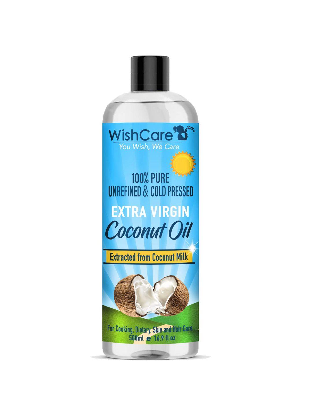 wishcare coldpressed extra-virgin coconut oil for hair & skin 500 ml