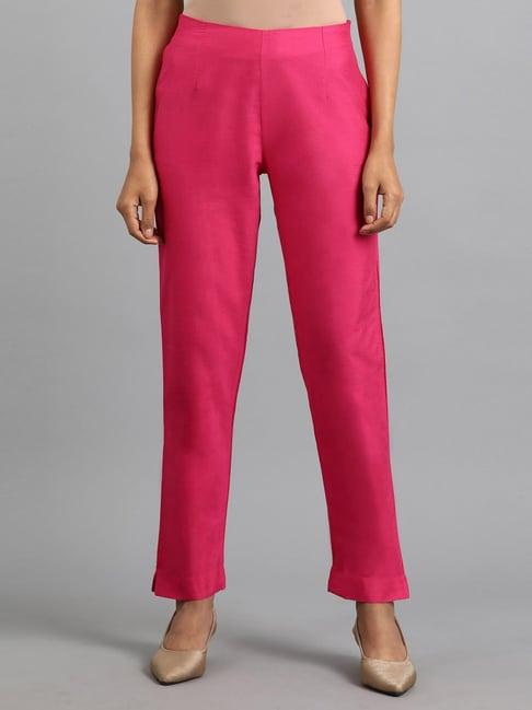 wishful by w pink regular fit pants