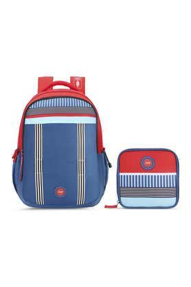 woke pro polyester men's casual wear school backpack - navy