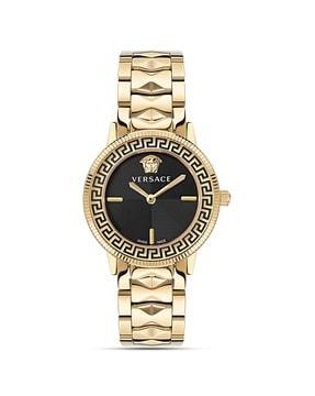 women analogue stainless steel round dial watch - ve2p00622