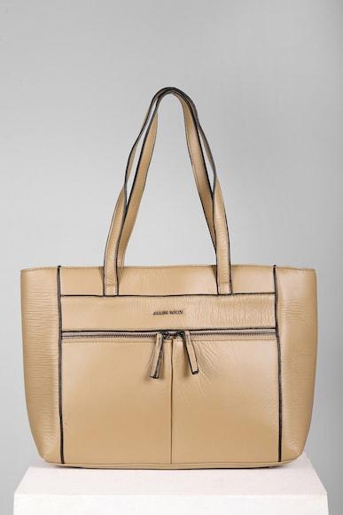 women beige casual handbag