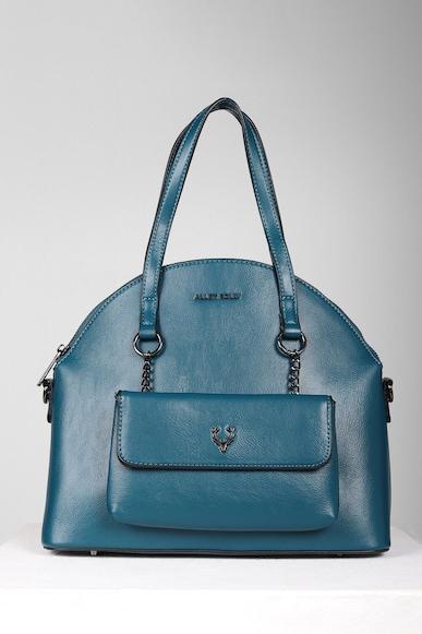 women blue casual handbag
