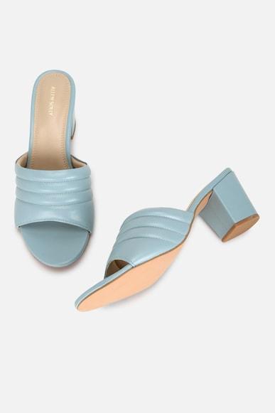 women blue casual heels