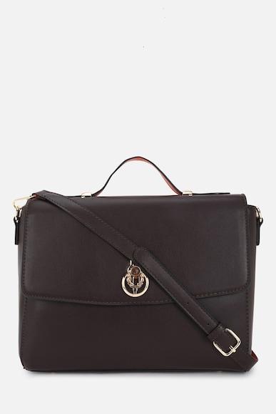 women brown casual handbag