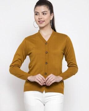 women cardigan with button-closure