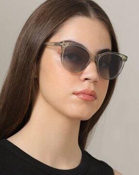 women double gradient circular sunglasses-fo014