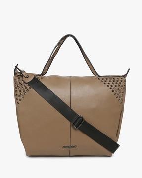 women embellished shoulder bag with detachable strap