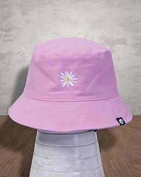 women embroidered bucket hat