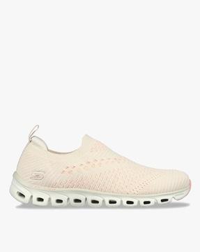 women engineered knit stretch fit slip-on shoes