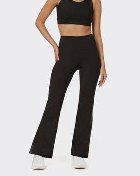 women flared trousers with elasticated waist
