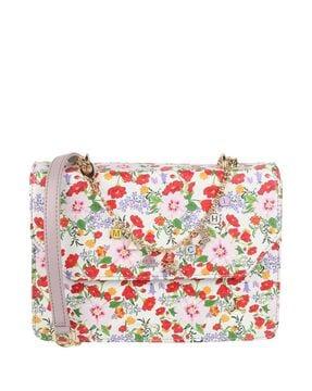 women floral print sling bag