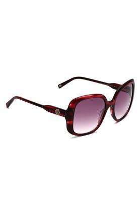 women full rim non-polarized square sunglasses - 2621 c3 wingdgr 53 s with case