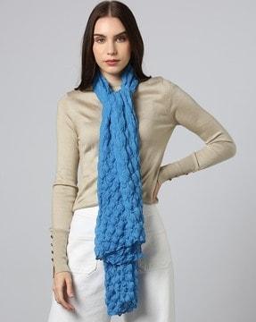 women geometric pattern scarf