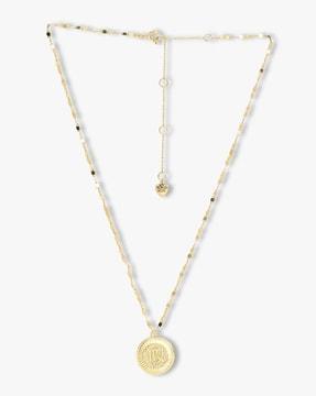 women gold-plated chain with pendant