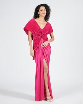 women gown dress with front slit