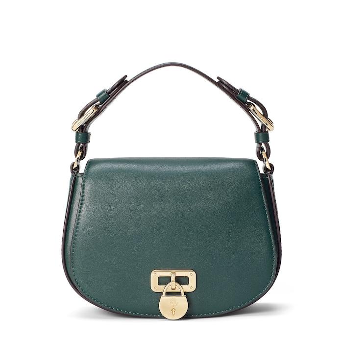 women green leather medium tanner crossbody bag