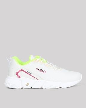 women lace-up running sports shoes