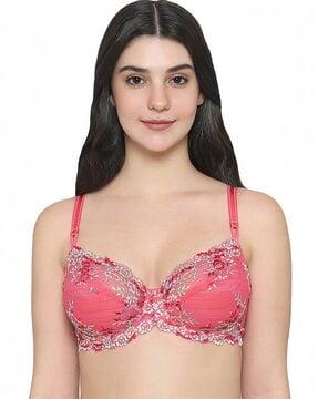 women laced non-padded bra