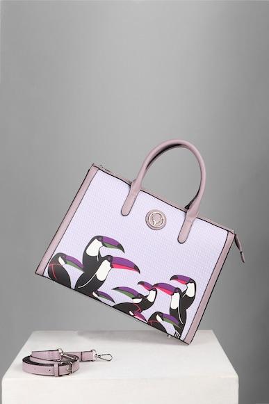 women lilac casual handbag